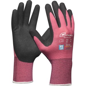 Gebol Master Flex Lady Arbeitshandschuhe, Größe 7, pink/schwarz. Schutzhandschuhe für Damen.