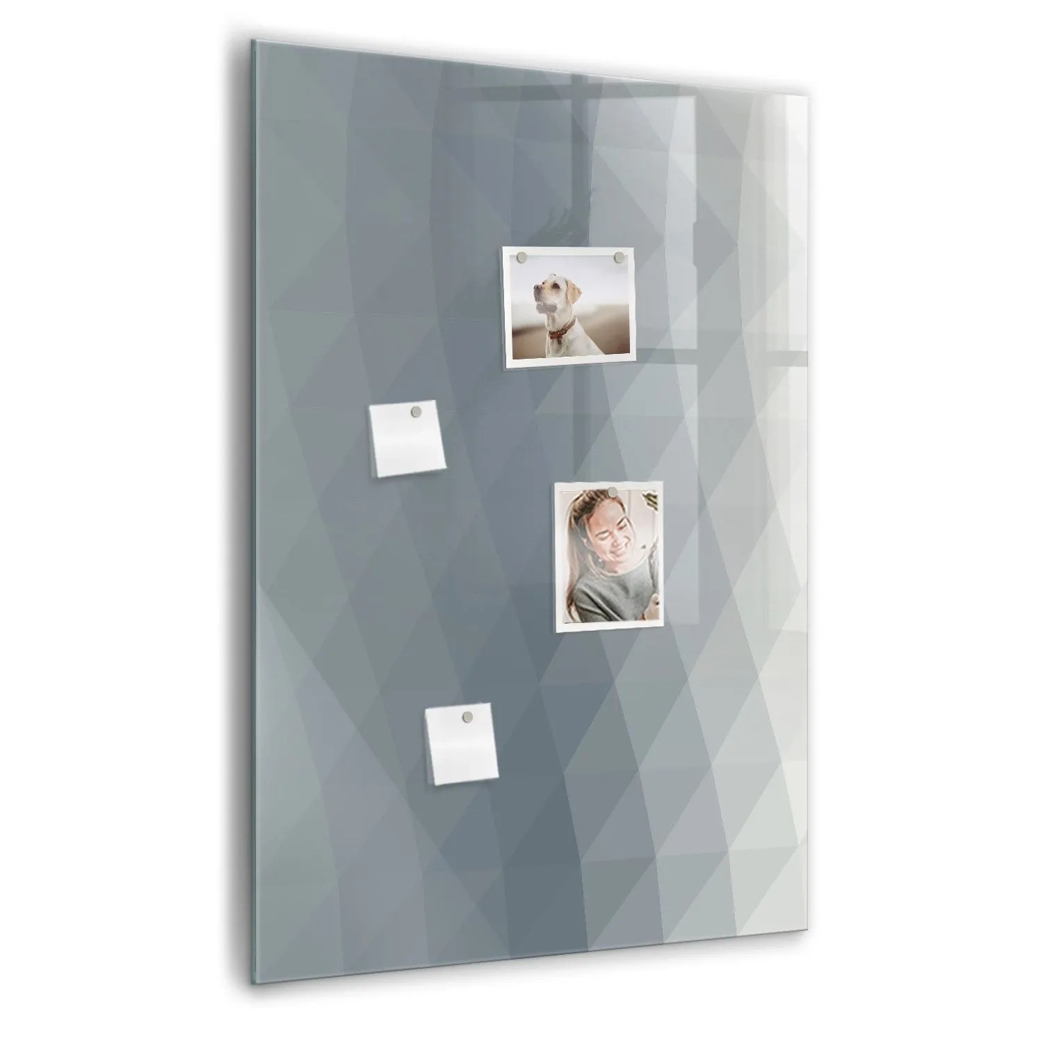 Tulup Beschreibbare Magnettafel Abstrakte Graue Wellen 70x100 cm Beschreibbare Magnettafel Küche Schwarzer Marker Magnet...