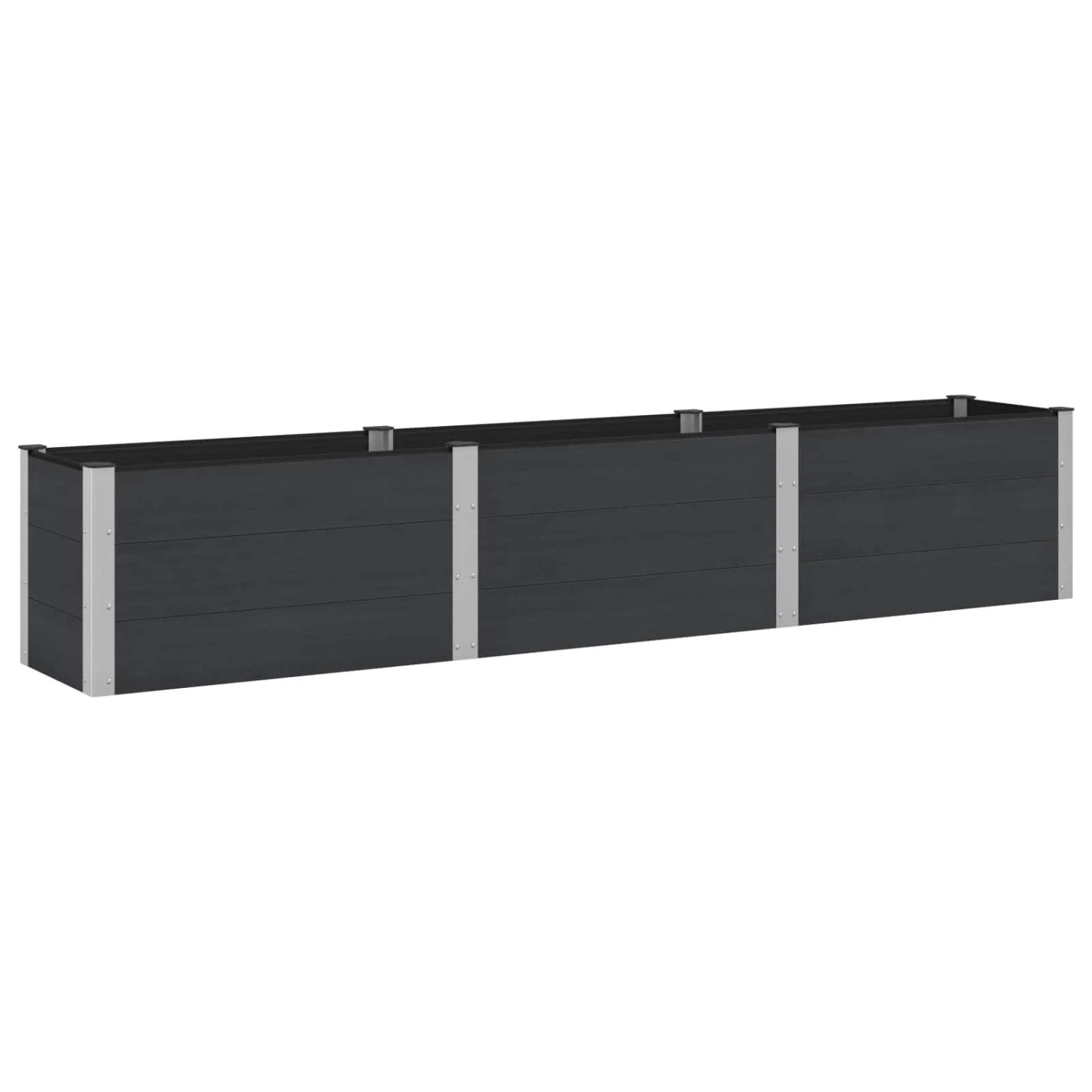 vidaXL Hochbeet Schwarz 300 x 50 x 54 cm 42038992