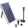 Pontec Solarwasserspielpumpe PondoSolar 600 Control Set mit Solarpanel, Pumpe, Düsen und Fernbedienung.