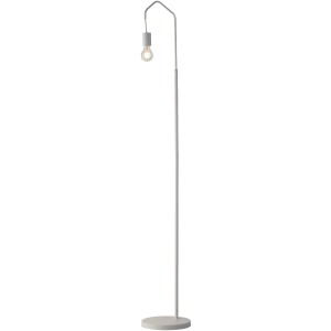 Weiße Luce Design Stehleuchte Habitat, 1-flammig, Ø 27 cm. Moderne Lampe ohne Schirm.
