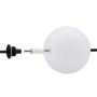 Paulmann LED-Lichtkugel Naima mit eingesetztem LED-Leuchtmittel und Kabel. Plug & Shine Basisset.