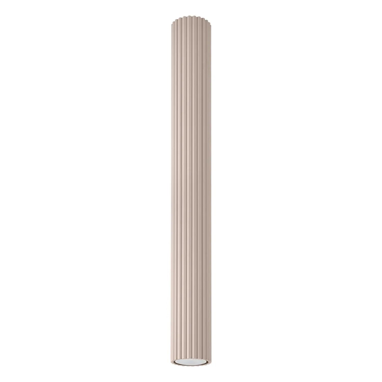 Licht-Erlebnisse Deckenlampe Aluminium GU10 Ø 6,5 CM 60 CM Hoch In Taupe Modern