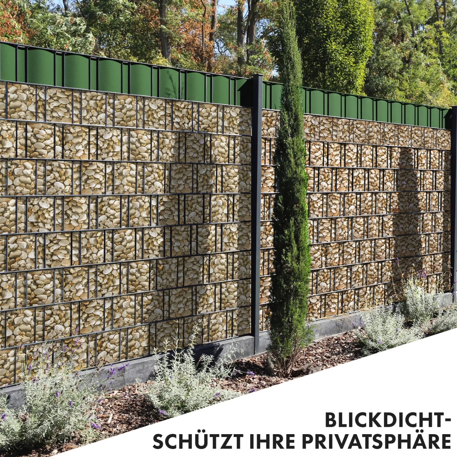 Obir Pvc Karat PVC Sichtschutzstreifen 19 cm x 35 m blickdicht wetterfest ...