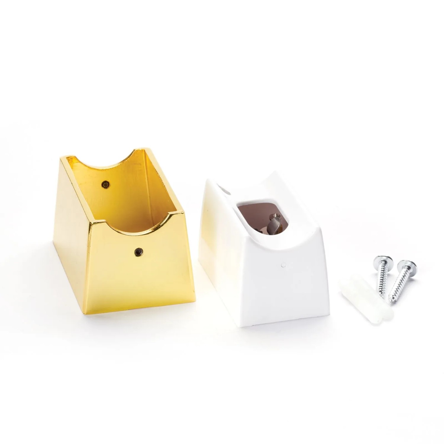 Orion Lightstyle Lampenfassung S14D in Gold und Weiß mit Schrauben für Lampen & Leuchten.