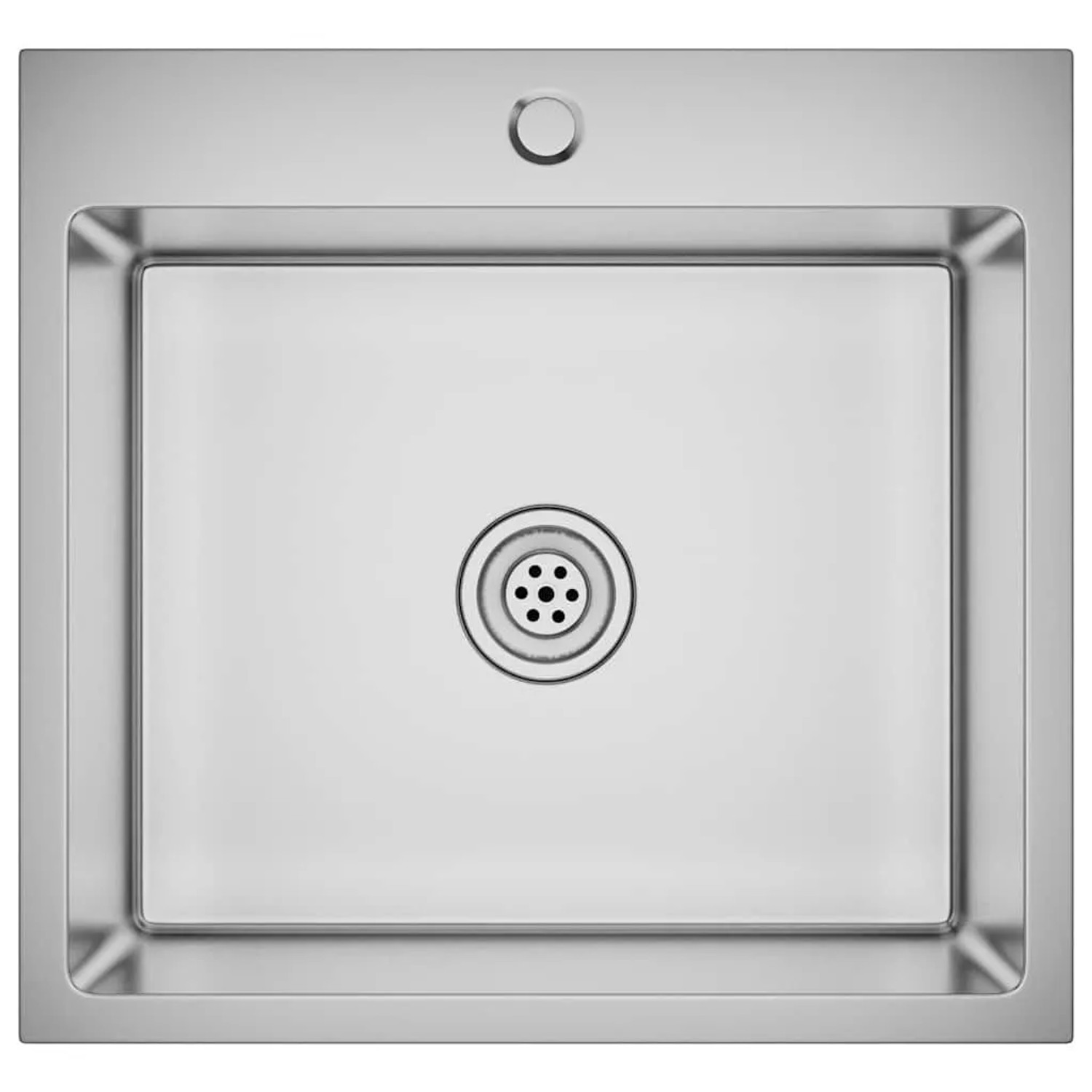 vidaXL Handgemachte Einbauspüle Edelstahl 51508