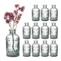 Relaxdays Glasvasen 12er Set Glas Transparent 13 cm x 6 cm 200 g