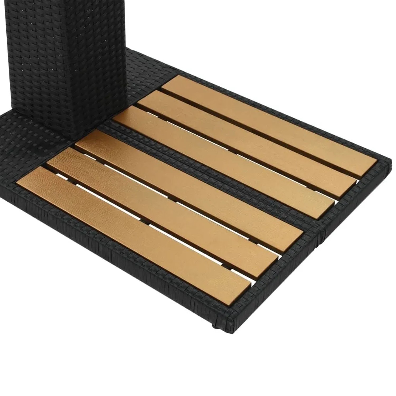 vidaXL Gartendusche Poly Rattan WPC 44750_5