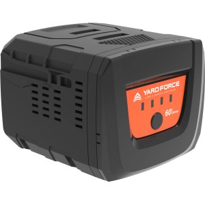 Yard Force 60V Akku-Starterset AL M25BN mit 2,5 Ah Akku und Ladegerät.