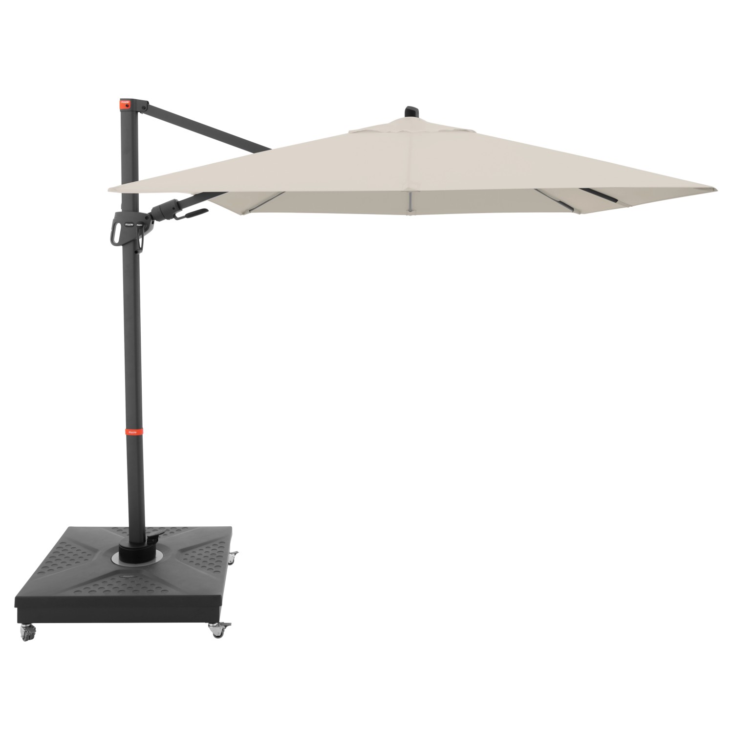 Doppler Ampelschirm MyZone 210 cmx 210 cm Natur mit Dreh- & Neigungsfunktio günstig online kaufen