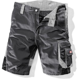 Bullstar Arbeitsshort Worxtar, schwarz, Größe 56, mit praktischen Taschen und Karabinerhaken.