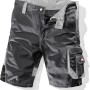 Bullstar Arbeitsshort Worxtar, schwarz, Größe 56, mit praktischen Taschen und Karabinerhaken.