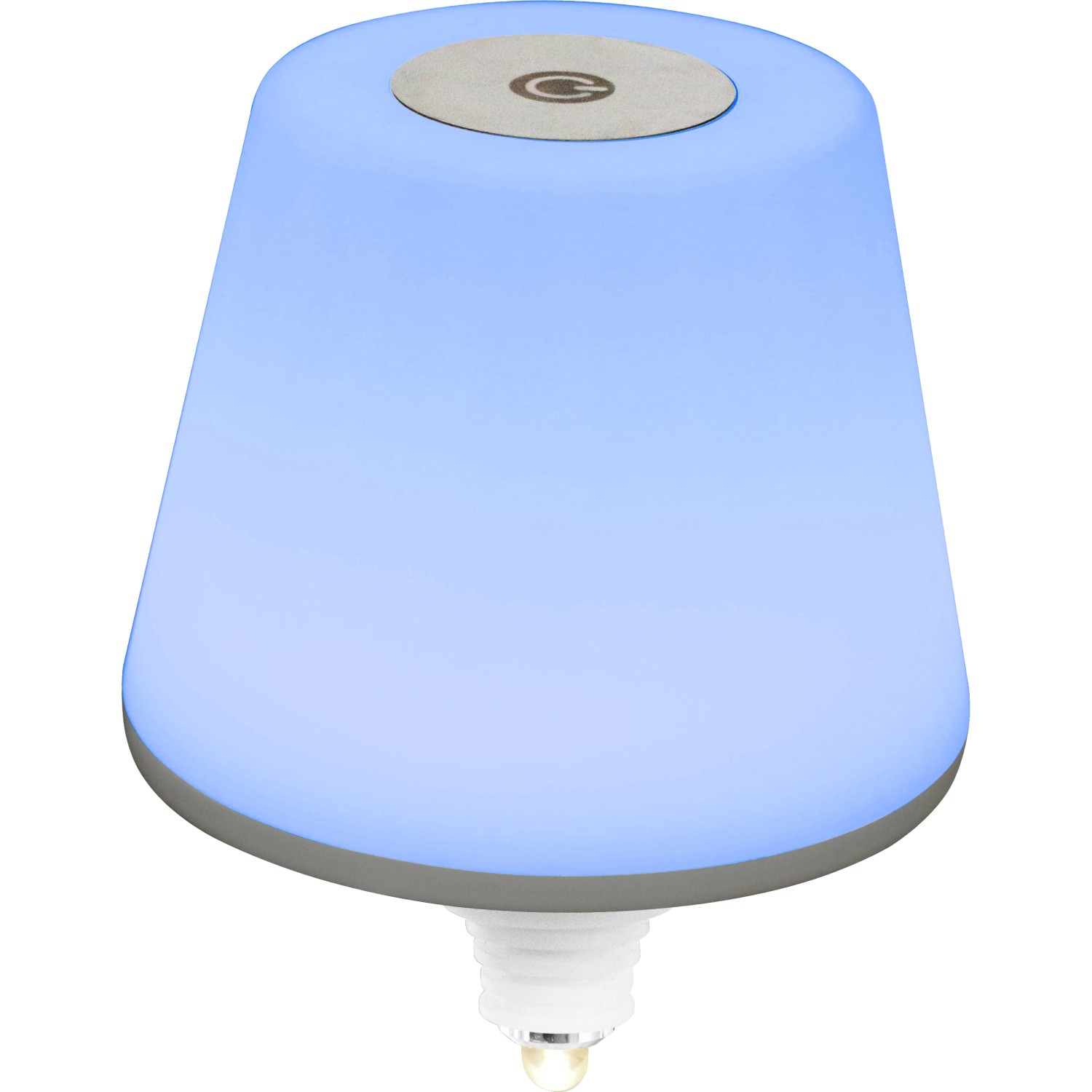 REV Ritter LED Flaschenleuchte Lamprusco mit Akku, RGBW, für Außen-Dekoration.