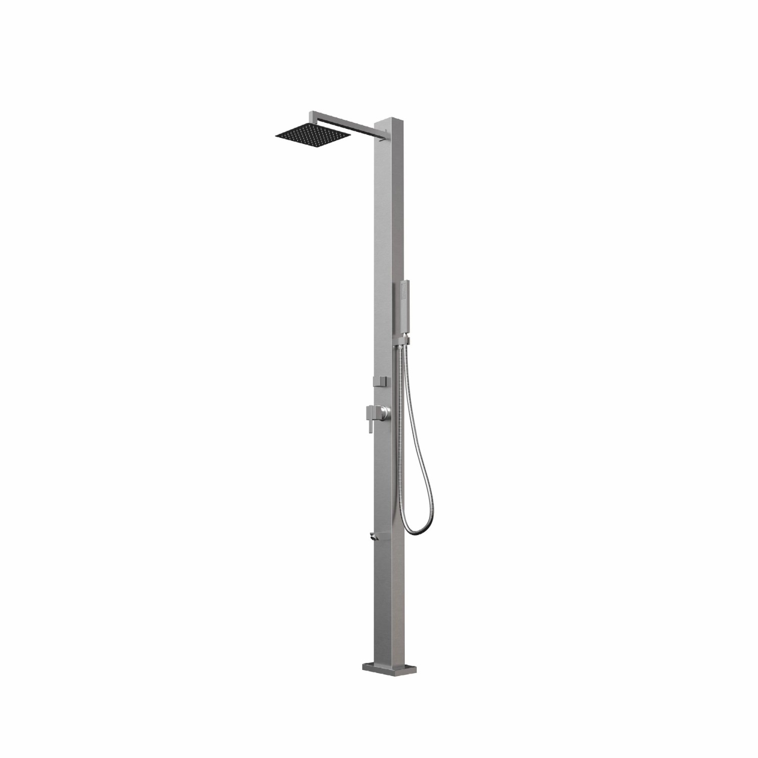 Eclipse Designer Gartendusche Außendusche Duschsäule Dusche aus Gebürstetem 316 Edelstahl Modell MELE mit Warm- & Kaltwa...