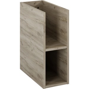 Maximus Badregal 20 cm Stylo Duo Sanremo, Bad-Wandregal mit 2 Fächern in Holzoptik.