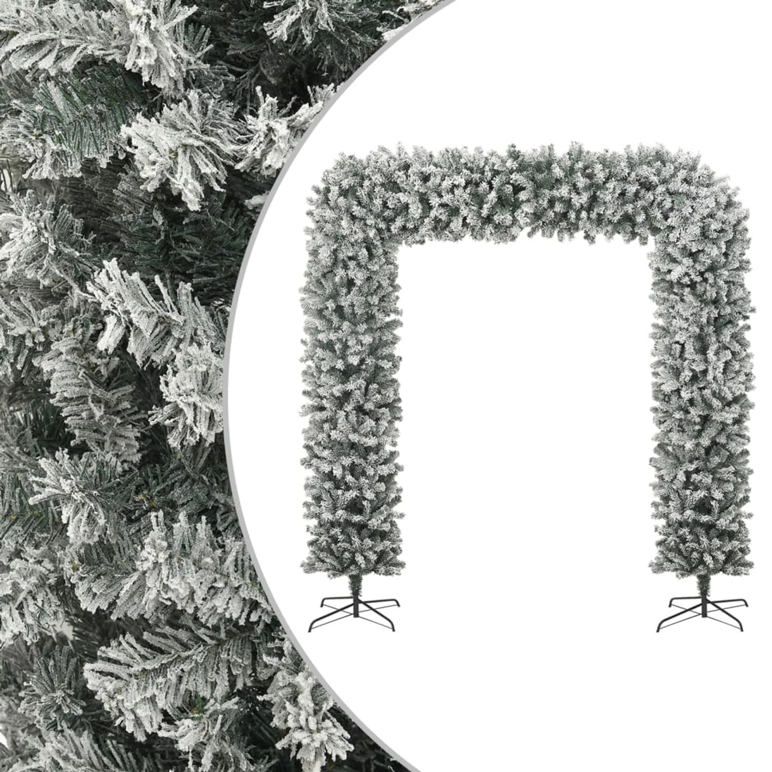 furnicato Weihnachtsgirlande Beschneit 240 cm