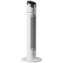 Tectake Turmventilator  Oszillierend 3 Modi und 3 Geschwindigkeitsstufen  31 x 31 x 90 cm Weiß