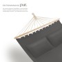 Tectake Hängematte Eden Mit Spreitzstäben  Für 2 Personen Strapazierfähiger Stoff  325 x 150 x 2 50 cm Dunkelgrau_3