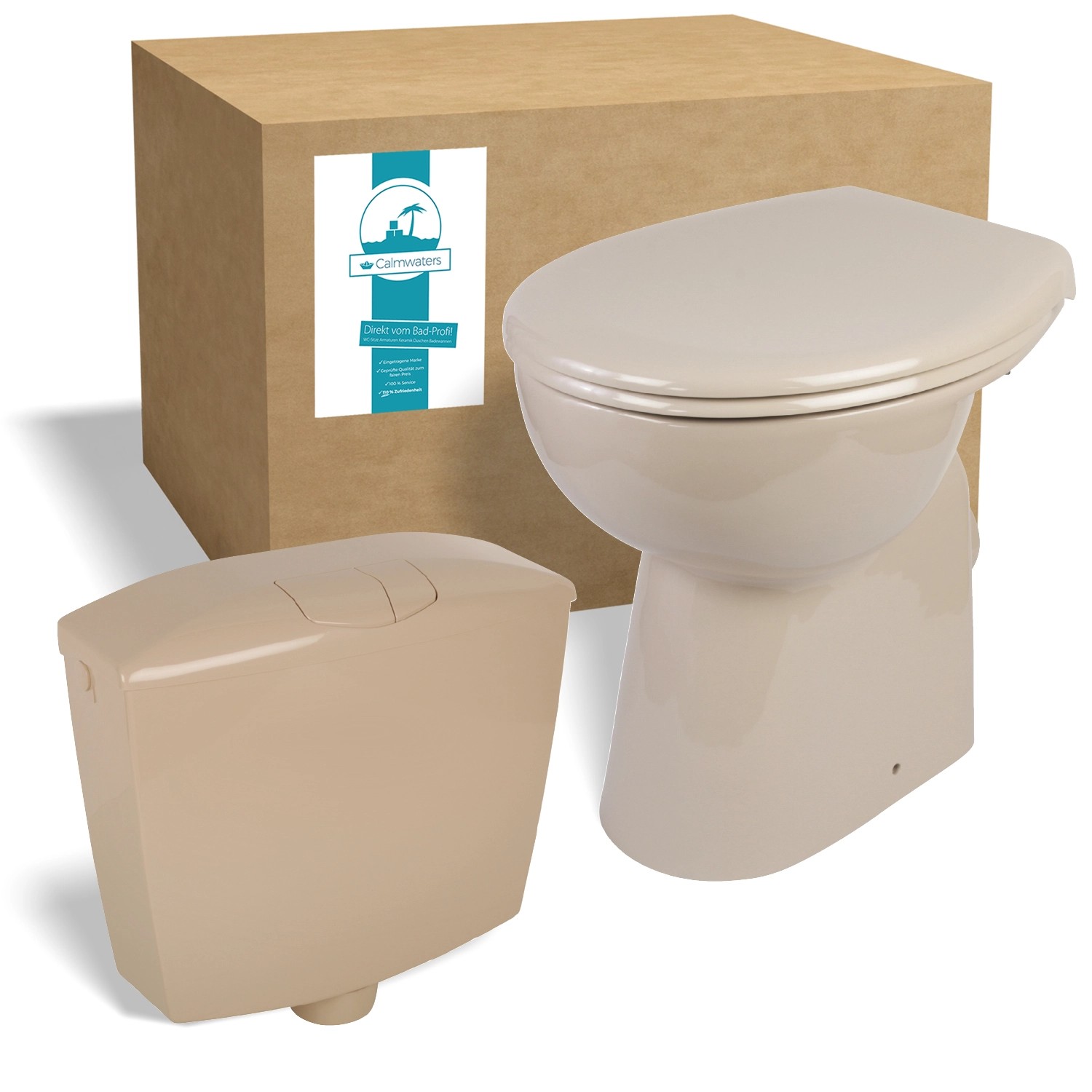 Calmwaters Stand Wc Elements Wellness Cm Erh Ht Sp Lrandlos Beige