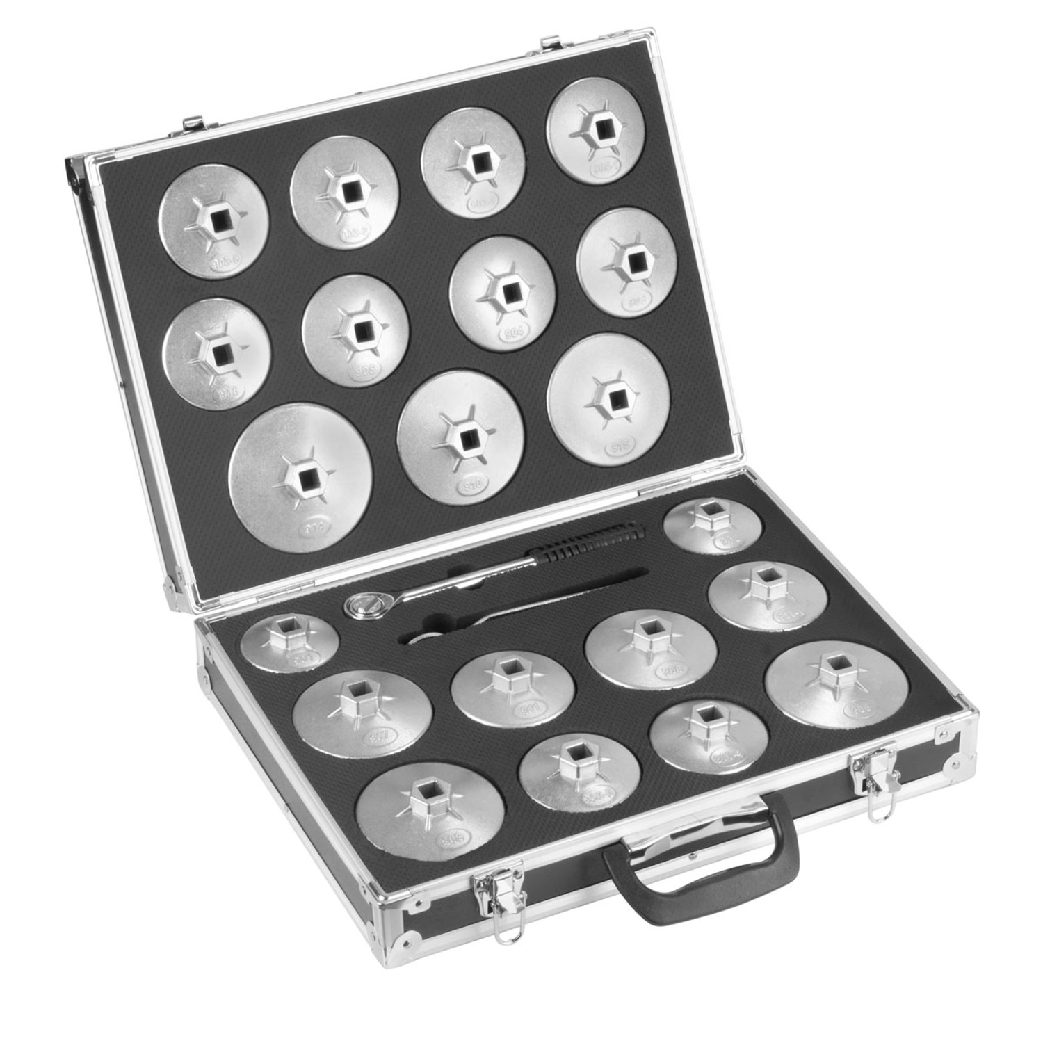 STAHLWERK Ölfilterschlüssel Set 23-Teilig Ölwechselwerkzeug-Satz