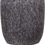 Dunkelgrauer Keramik-Übertopf Vulcano, Ø 20 cm, für den Innenbereich.