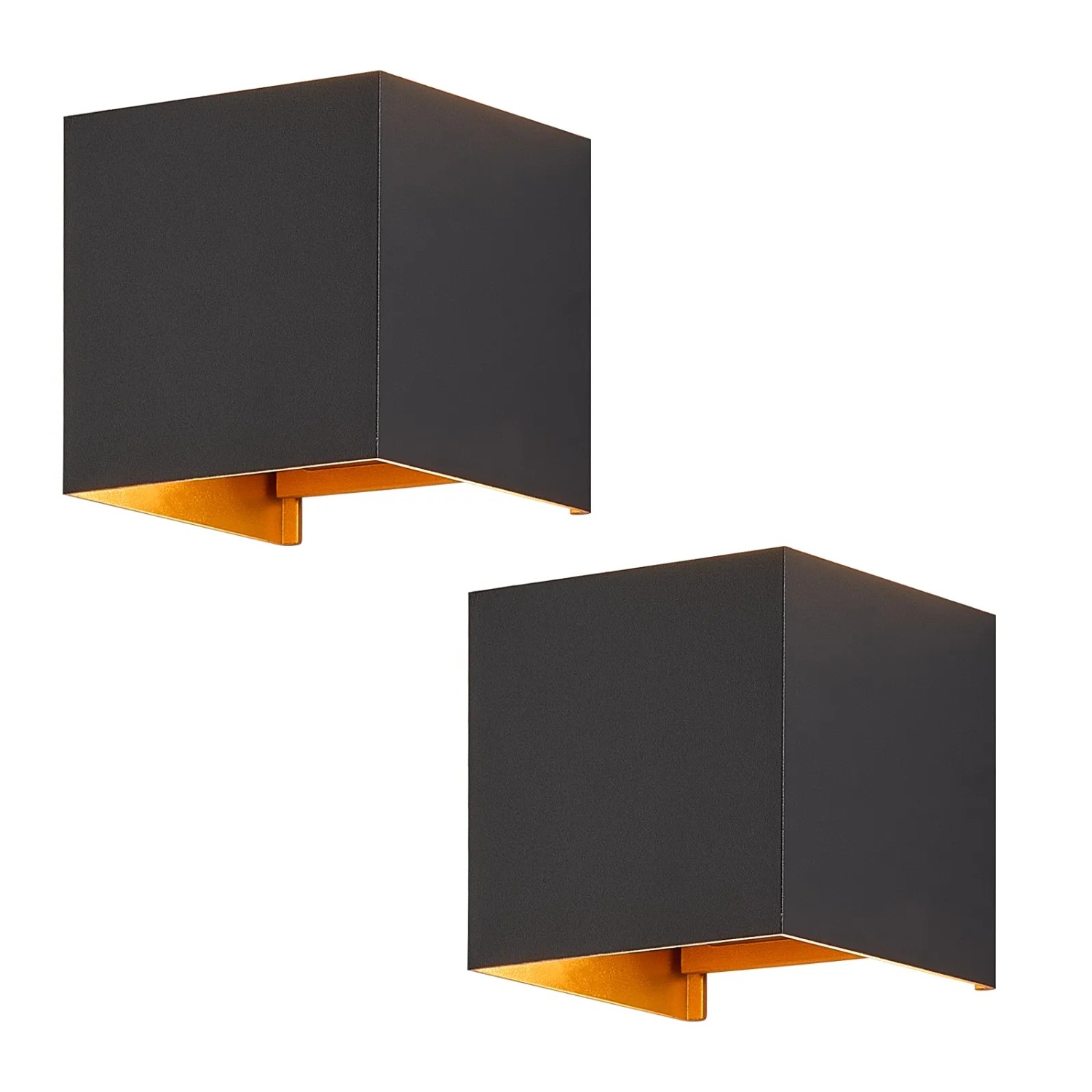 NETTLIFE LED Deckenleuchte aus Metall L10cm Schwarz 3000K 5W  IP65 Modell BD LED HJ2ER