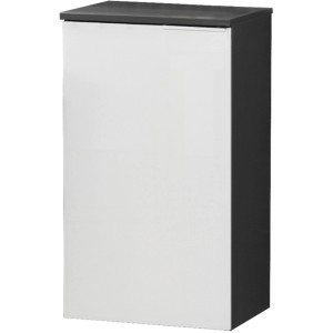 Fackelmann Bad-Hängeschrank Kara, anthrazit/weiß, 40,5 cm breit. Badezimmerschrank zur Wandmontage.