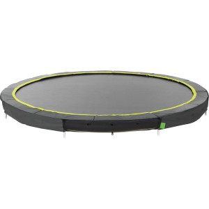 Schwarzes Exit Toys Bodentrampolin Silhouette Sports, Ø 366 cm, ohne Netz.