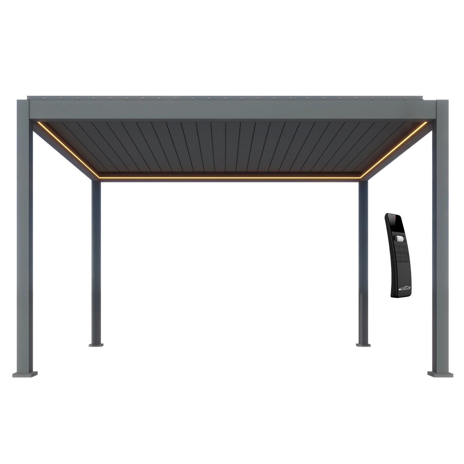Dreamgarden Pergola 4 x 3 x 2,5 m Tropea Elektrisch Anthrazit Lamellendach günstig online kaufen