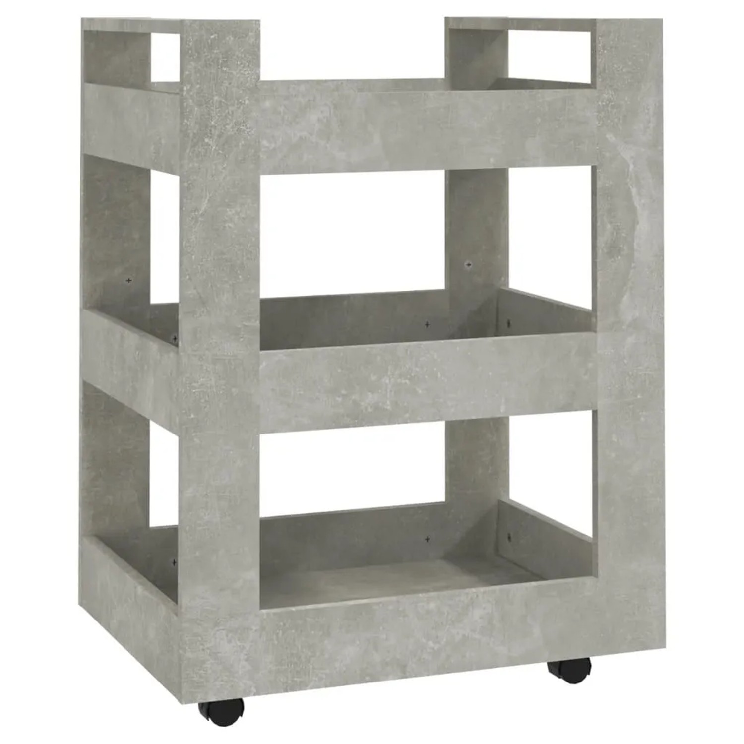 vidaXL Küchenwagen Betongrau 60x45x80 cm Holzwerkstoff 816820