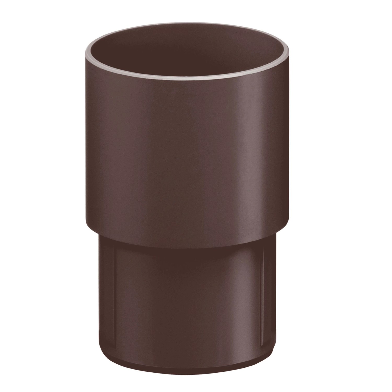 Inefa Fallrohrverbinder PVC DN 75 Dunkelbraun Verbindungselement