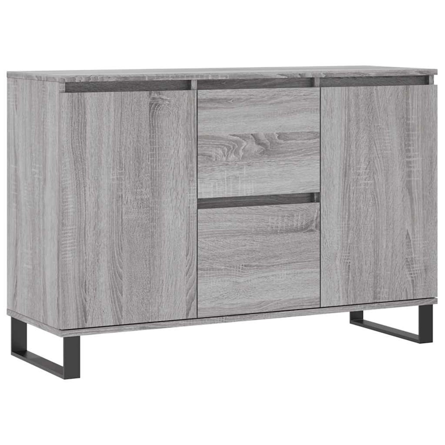 vidaXL Sideboard Grau Sonoma 101,5x35x70 cm Holzwerkstoff 827218