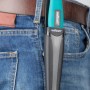 Wolfcraft Outdoormesser im Köcher am Gürtel, Messer mit gezahnter Klinge.