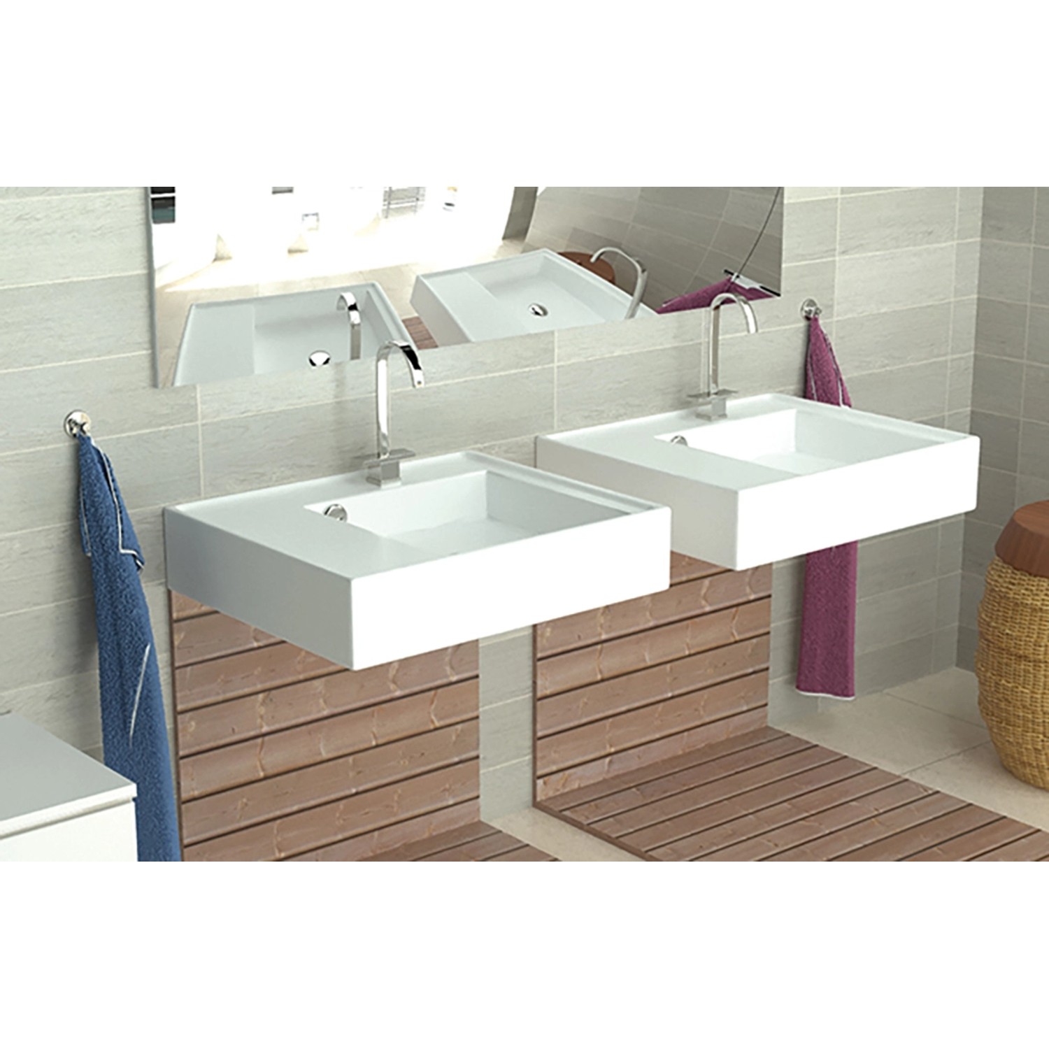 Fischer Bad Kleber für Haken und Spiegel, 2x4g Packung. Kleben statt Bohren im Bad.