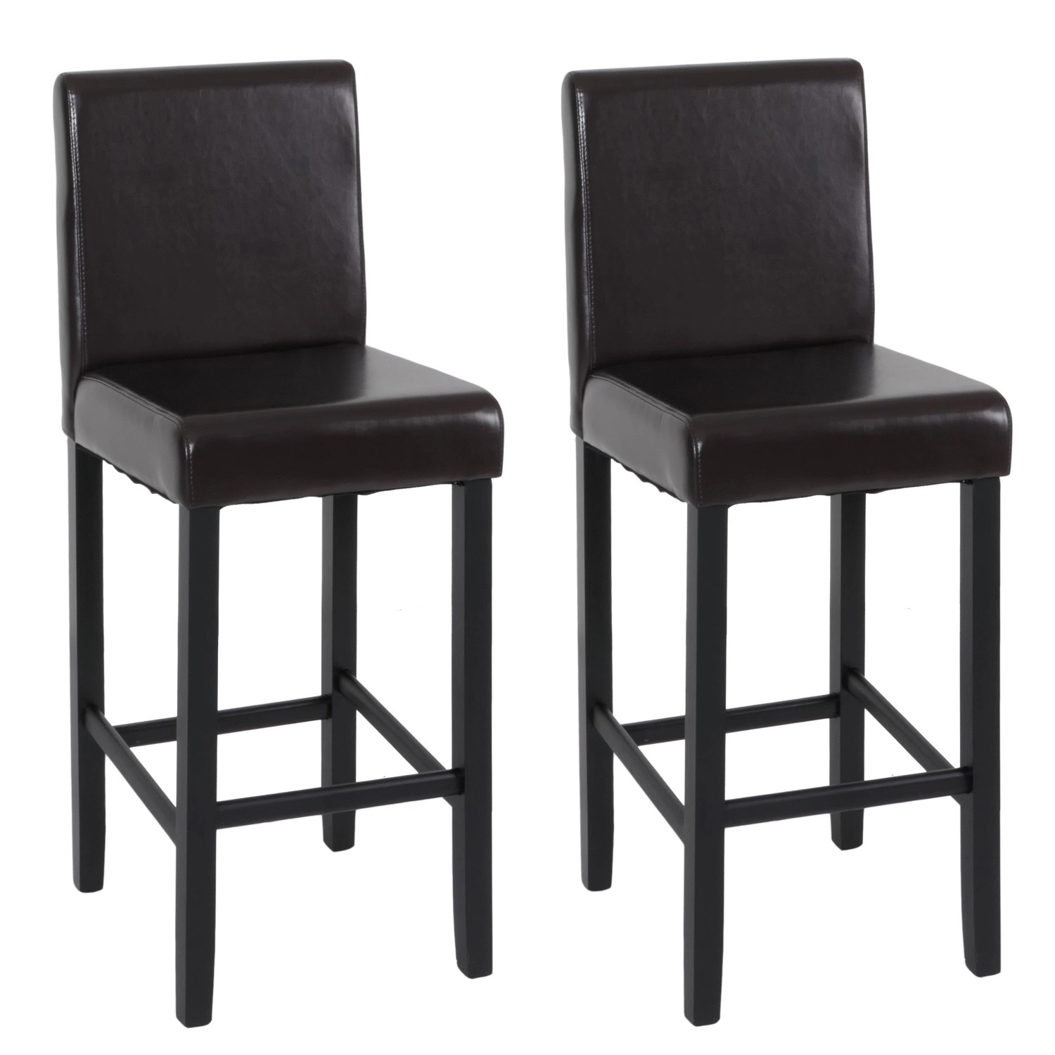PROREGAL 2er-Set Barhocker Winnie Gepolstert Mit Lehne Sitzhöhe 75cm Holz+L günstig online kaufen