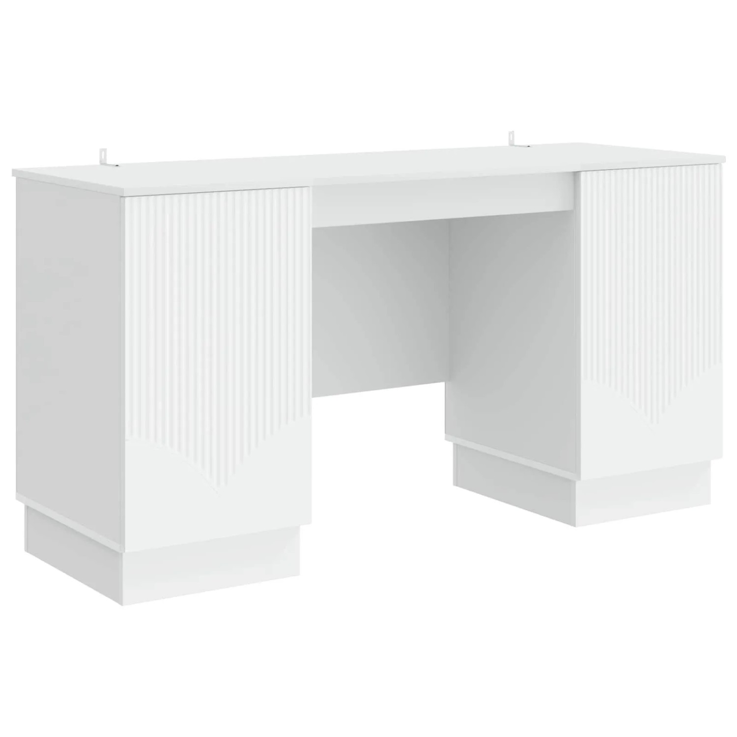 vidaXL Schreibtisch mit Regal Weiß 142,5 x 50 x 75 cm Holzwerkstoff 3414621