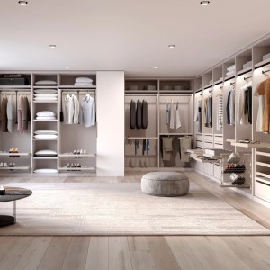 Emuca Satz von 2 Jagmet Kleiderbügel für Kleiderschrank Jagmet Stahl Weiß Lackiert