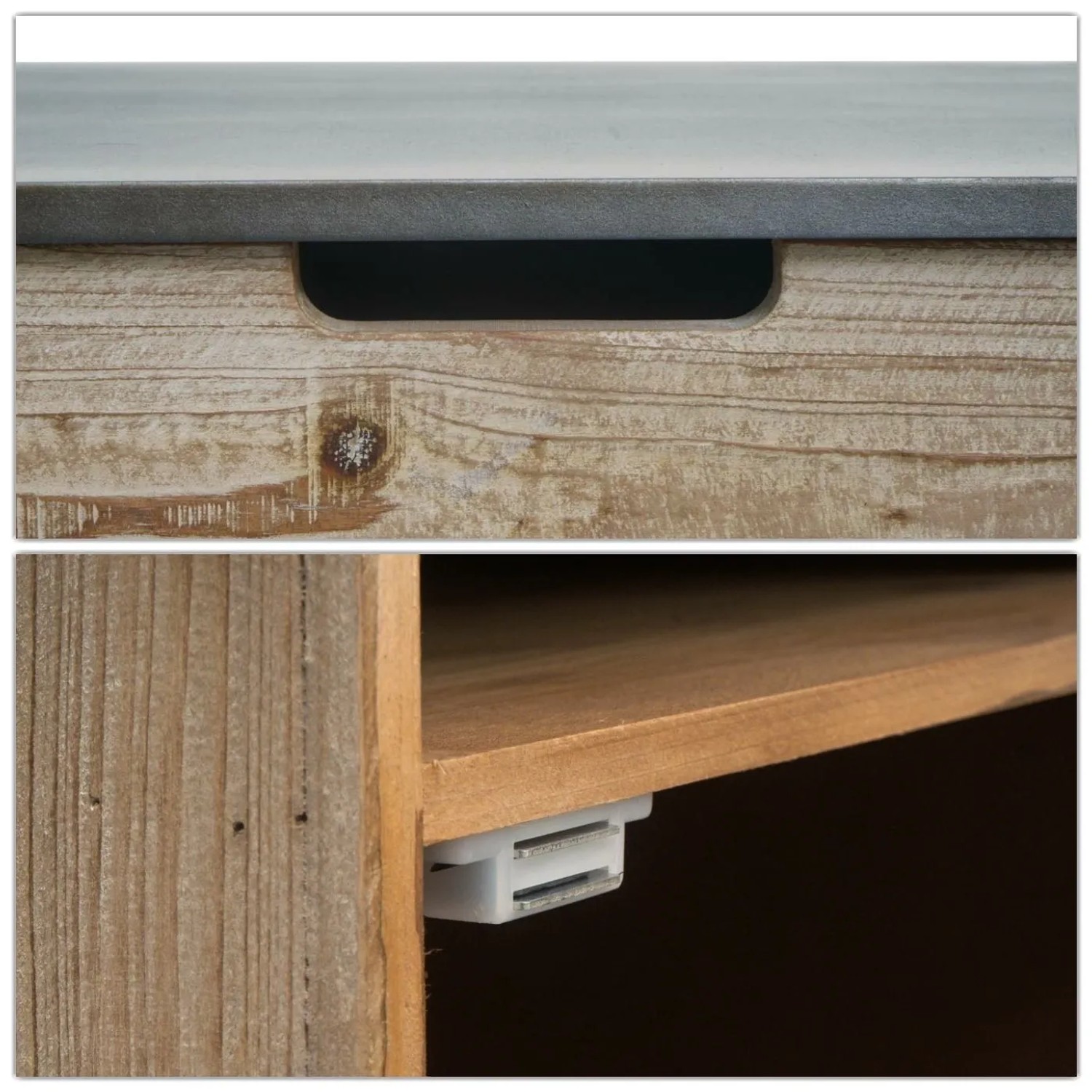 MCW Kommode L76 Natur mit Metall-Optik_8