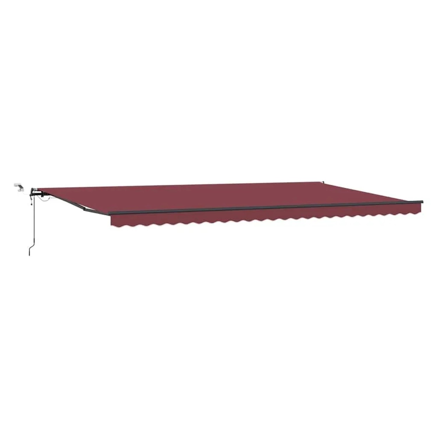 vidaXL Markise Automatisch mit LEDs Weinrot 600x300 cm 3310202