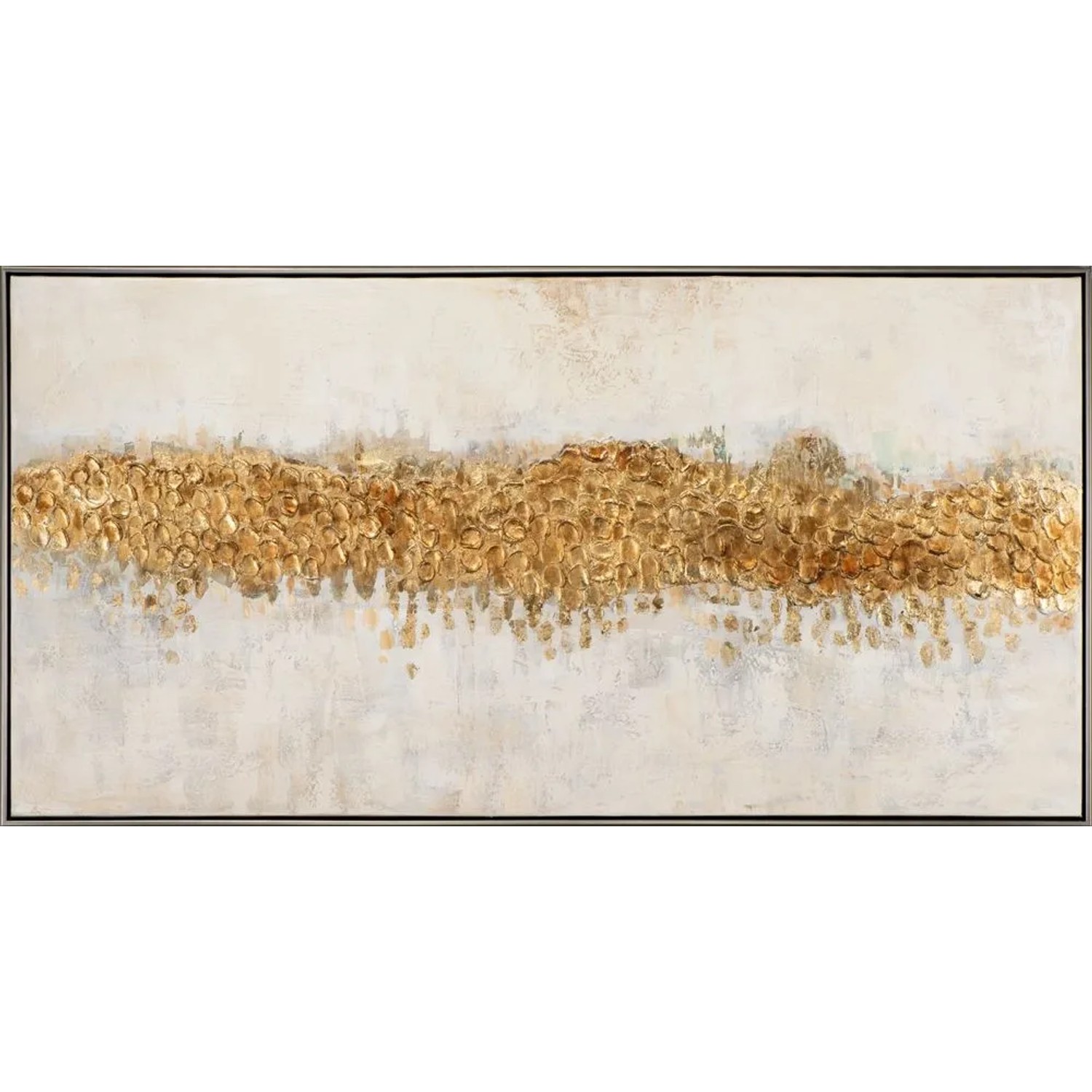 Art Universe Leinwandbild Goldener Horizont 72 x 142 cm