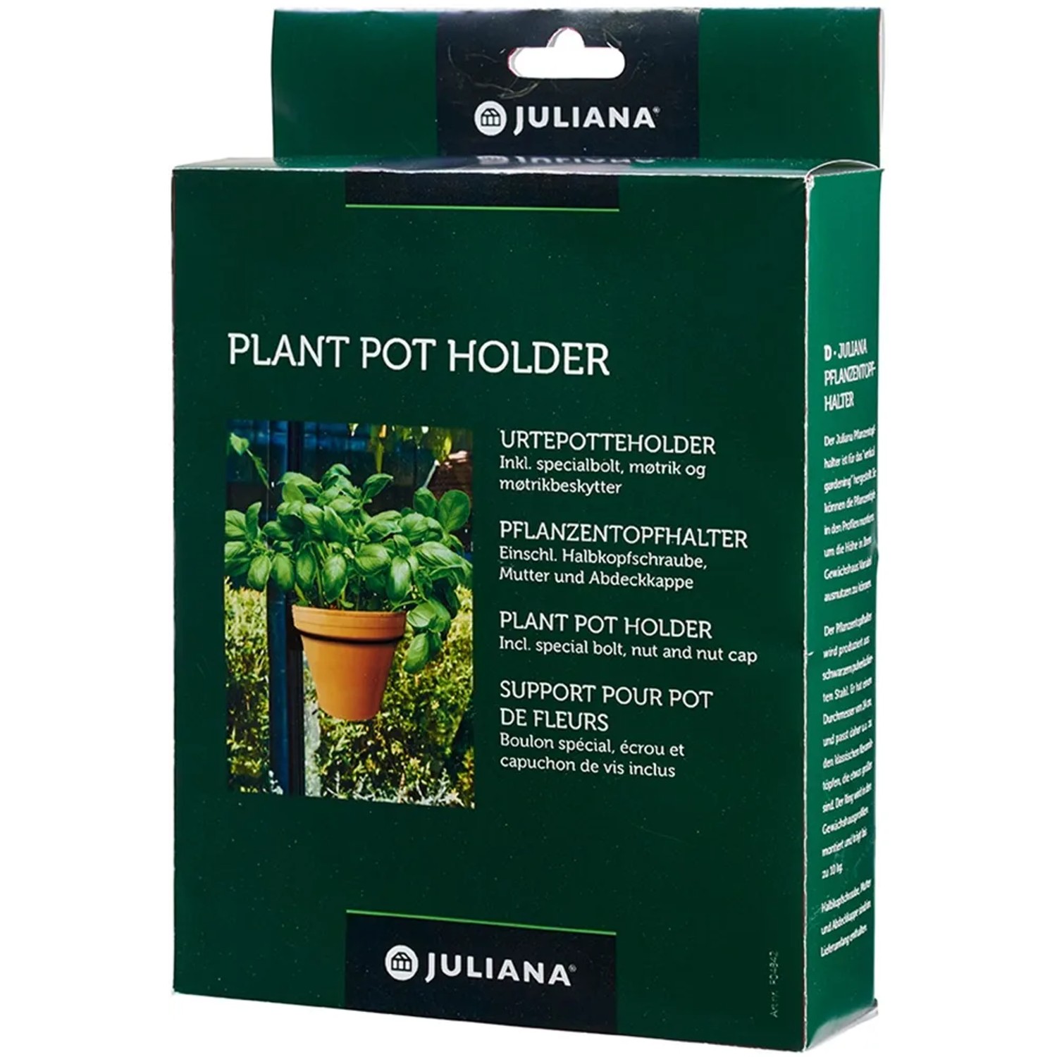 Juliana Pflanztopfhalter Ø 14cm für Gewächshaus, zur vertikalen Anordnung von Pflanztöpfen.