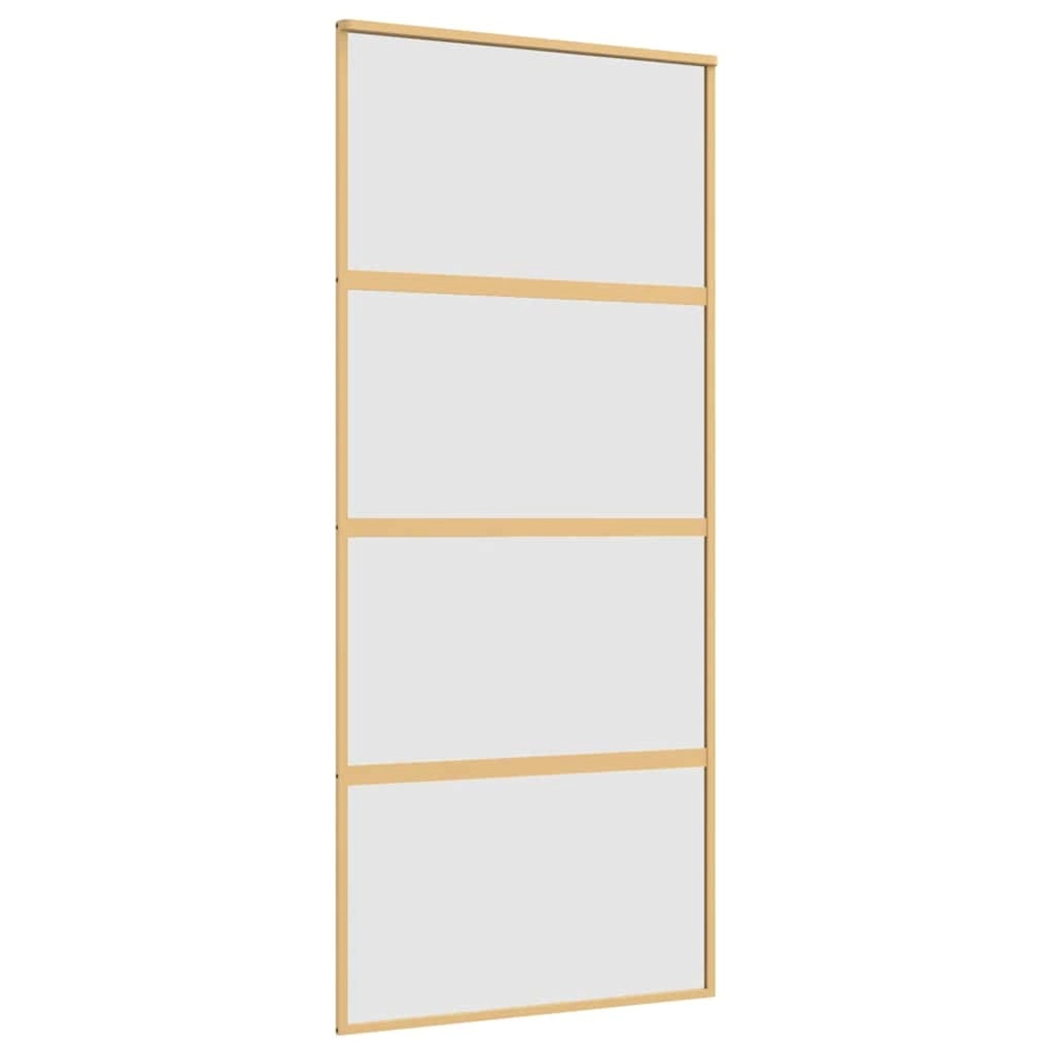vidaXL Schiebetür Golden 90x205 cm Matt ESG-Glas und Aluminium 155182 günstig online kaufen