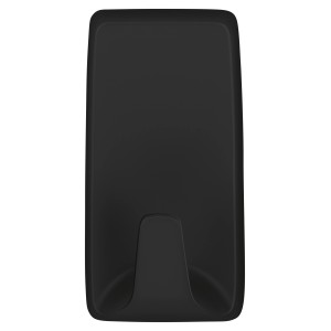 Tesa Powerstrips Klebehaken L, eckig, schwarz, 2er-Pack. Selbstklebend und wiederablösbar.