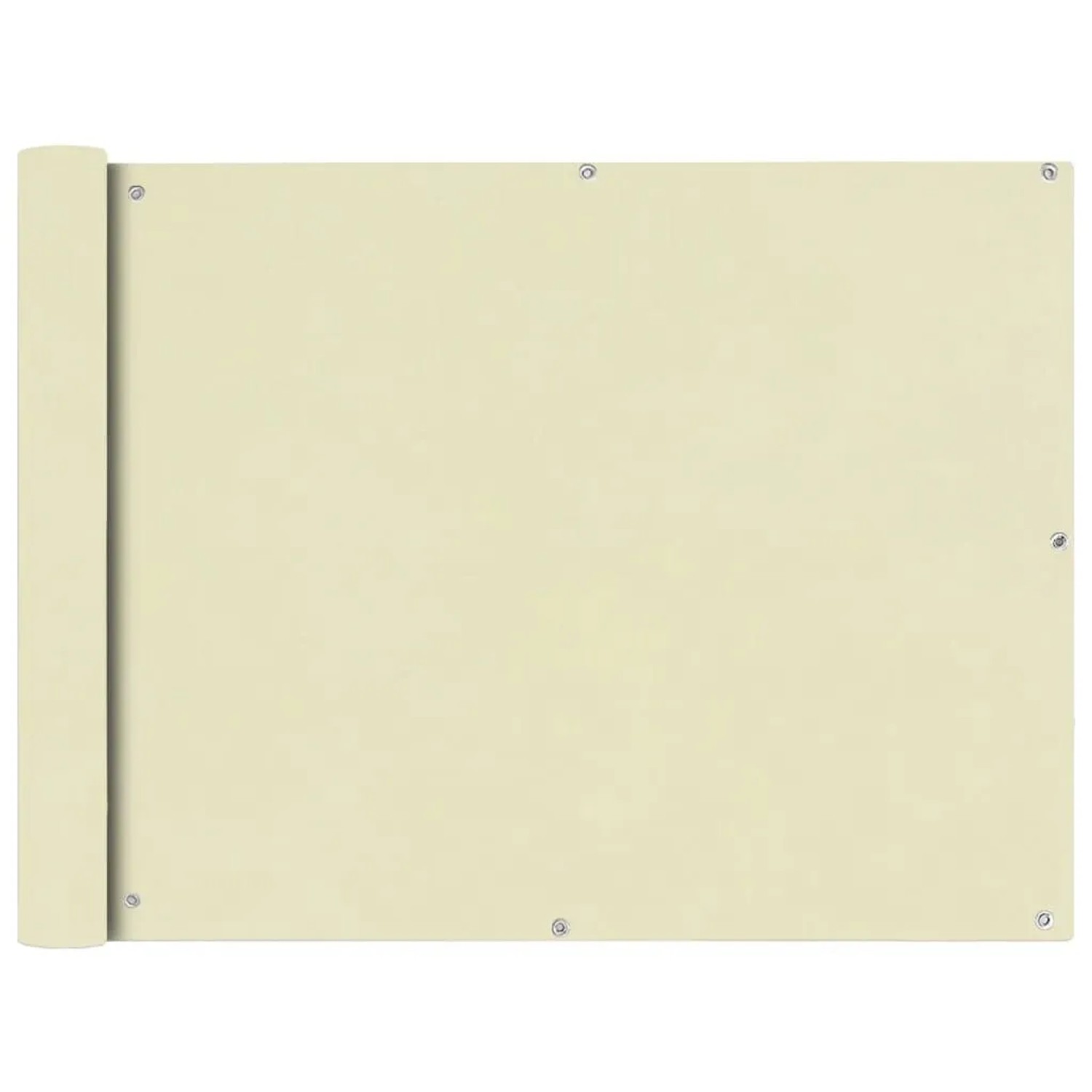 vidaXL Balkon Sichtschutz Oxford-Gewebe 90x400 cm Creme 42338