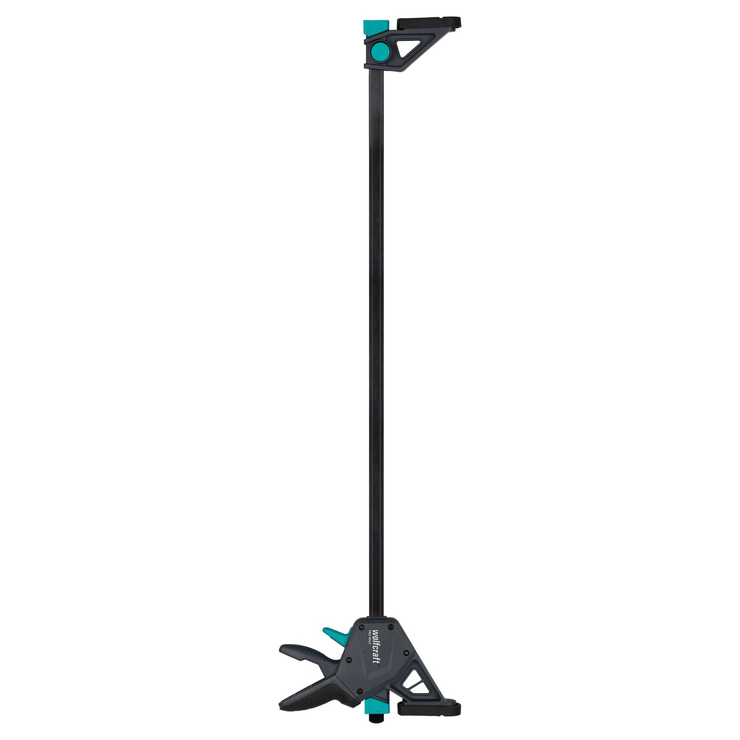 Wolfcraft Einhandzwinge Pro Max 700 mm, Spannwerkzeug mit ergonomischem Griff und hoher Spannkraft.