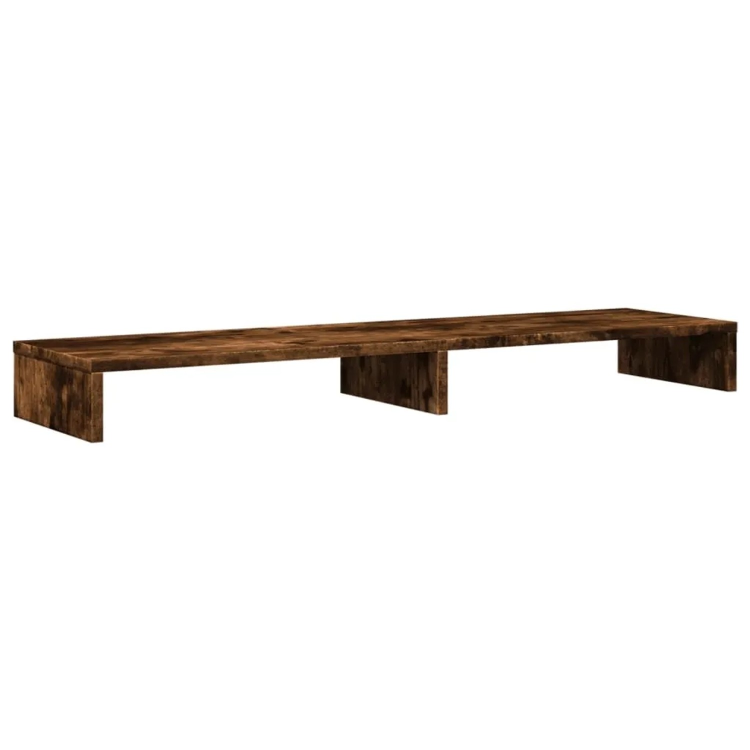 vidaXL Monitorständer Räuchereiche 100x27x10 cm Holzwerkstoff 854656