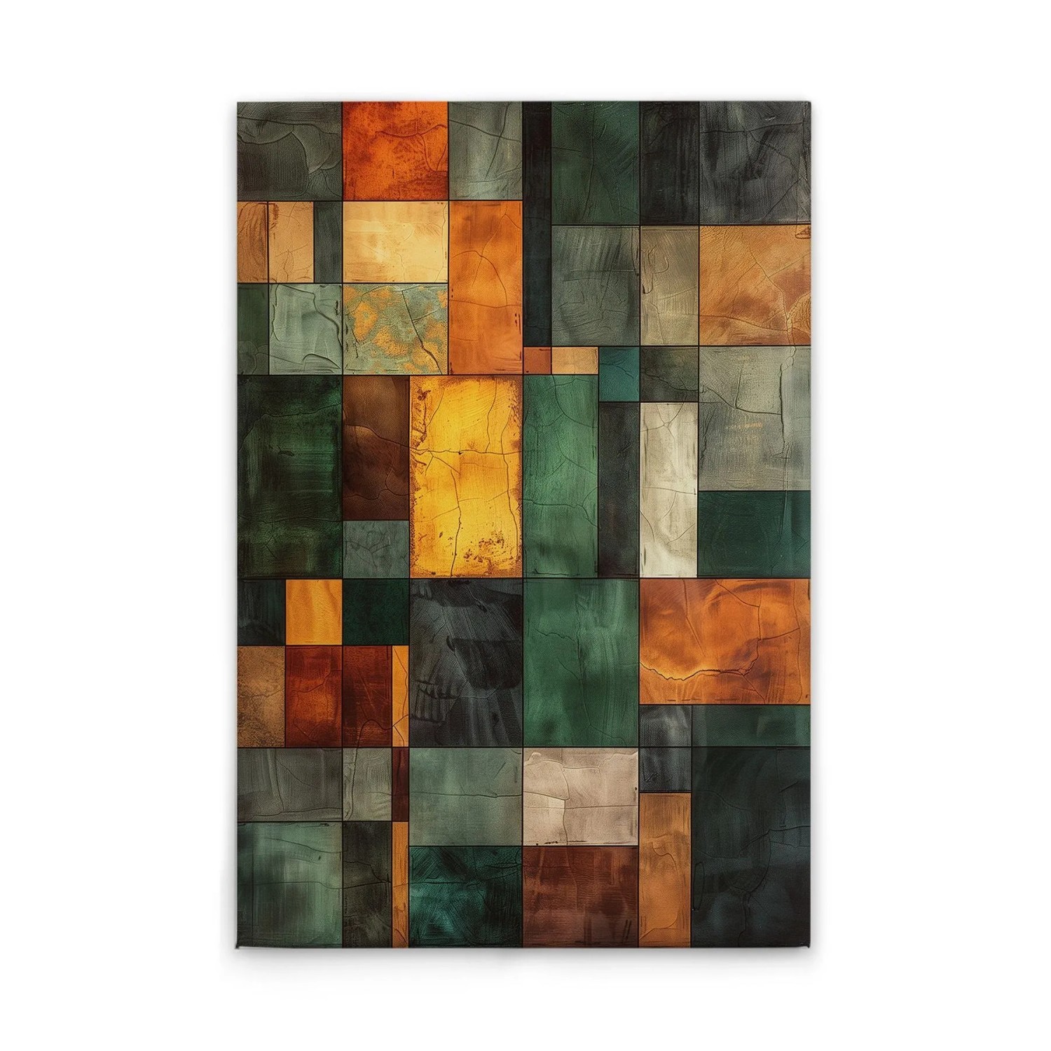 Tadessi Leinwandbild - M1-No.52248 - Blockkunst Schach - 80 x 120 cm - Querformat