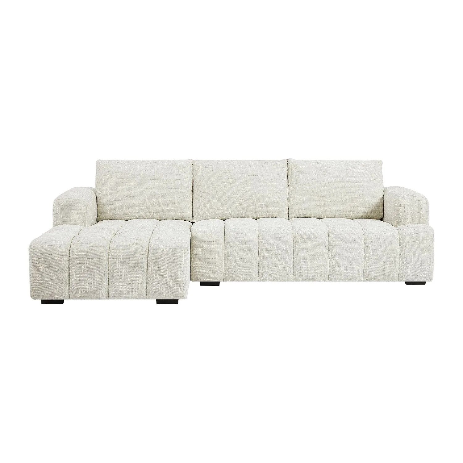 Vente-unique Sofa Ohne Schlafmöglichkeit Benola Beige 276 cm