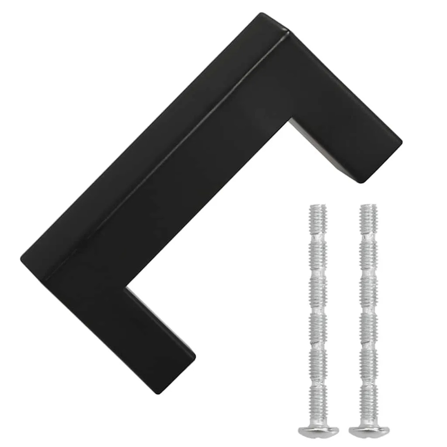 vidaXL Möbelgriffe 10 Stk Schwarz 64 mm Edelstahl 155396