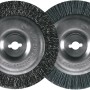 Einhell Fugenreiniger GC-EG 1410: Stahl- und Nylonbürste für die Reinigung von Pflasterfugen.